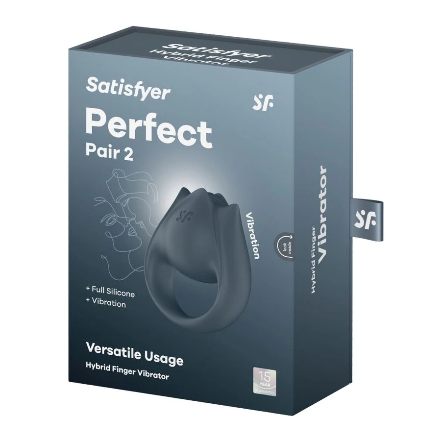 SATISFYER - PERFECT PAIR 2 MULTIVIBRATORE 2 IN 1 ANELLO PER